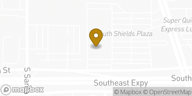 Map showing the location of Budget Car Rental in Oklahoma City, OK 73149