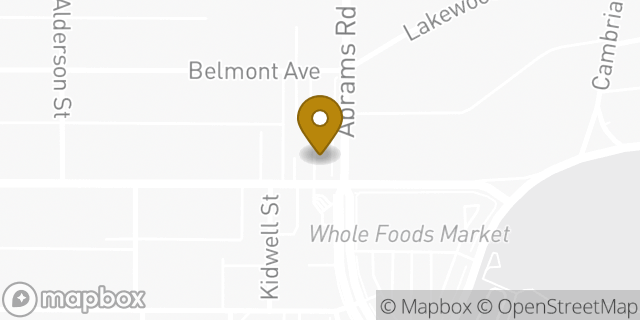Map showing the location of Chipotle Mexican Grill in Dallas, TX 75214
