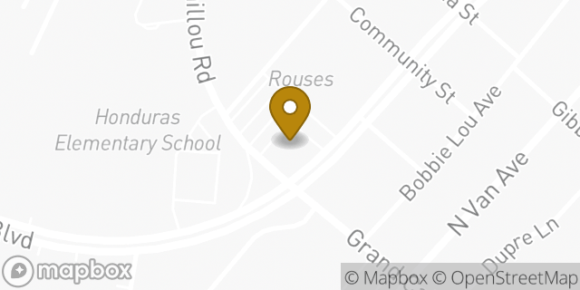 Map showing the location of Chase Bank in Houma, LA 70363