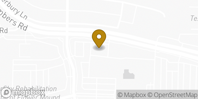 Map showing the location of Subway in Flower Mound, TX 75028