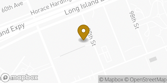 Map showing the location of Aldi in Rego Park, NY 11374