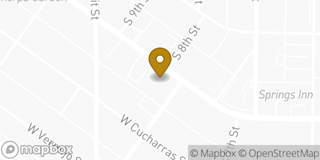 Map showing the location of Enterprise Rent-A-Car in Colorado Springs, CO 80905