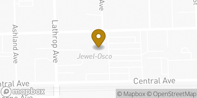 Map showing the location of Coinme in River Forest, IL 60305