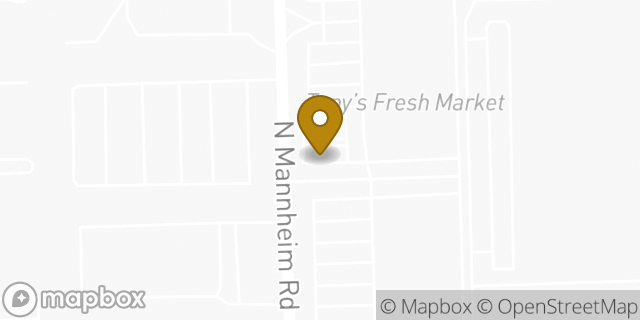 Map showing the location of Baskin-Robbins in Melrose Park, IL 60160
