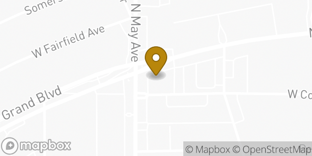Map showing the location of Starbucks in Oklahoma City, OK 73116