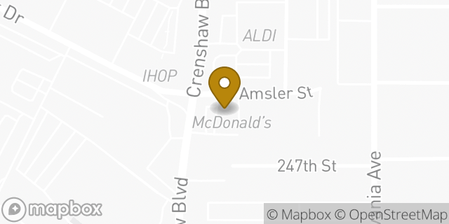Map showing the location of McDonald's in Torrance, CA 90505