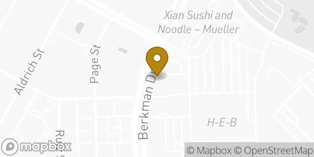Map showing the location of Starbucks in Austin, TX 78723