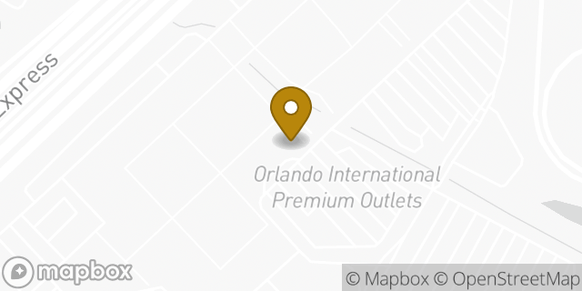 Map showing the location of Starbucks in Orlando, FL 32809