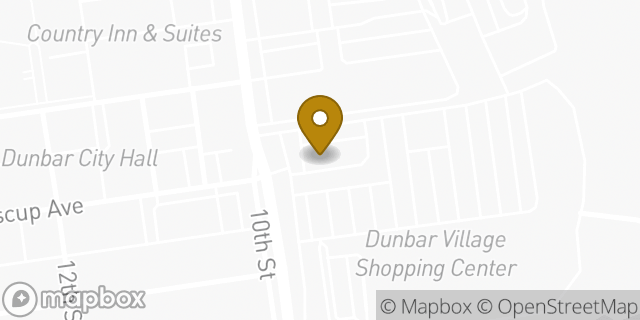 Map showing the location of McDonald's in Dunbar, WV 25064