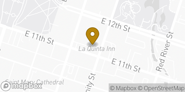 Map showing the location of La Quinta Inn Austin Capitol Downtown in Austin, TX 78701