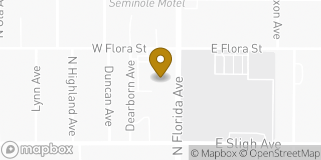 Map showing the location of American Legion Post 111 in Tampa, FL 33604