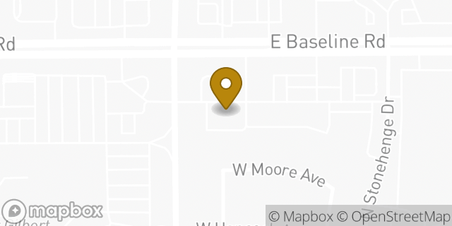 Map showing the location of Subway in Gilbert, AZ 85233