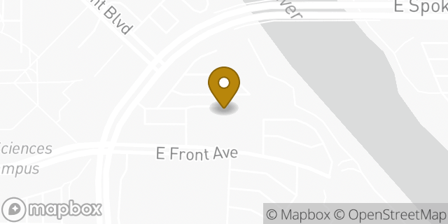 Map showing the location of Spokane, WA Institute in Spokane, WA 99202