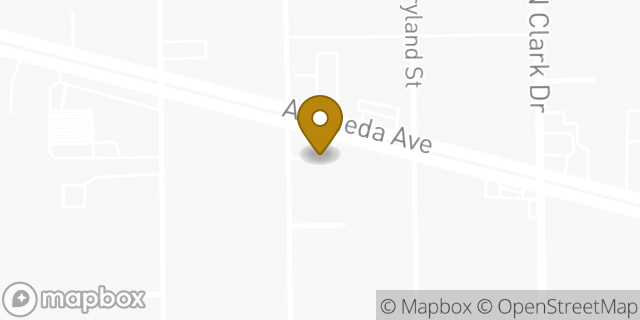 Map showing the location of AutoZone in El Paso, TX 79905
