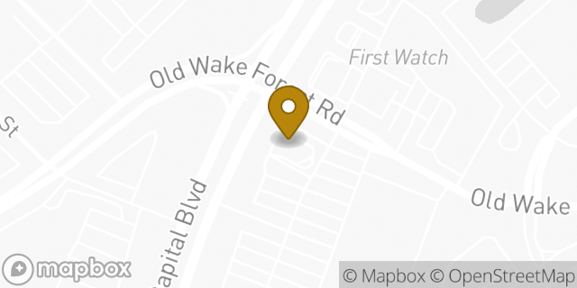 Map showing the location of McDonald's in Raleigh, NC 27616