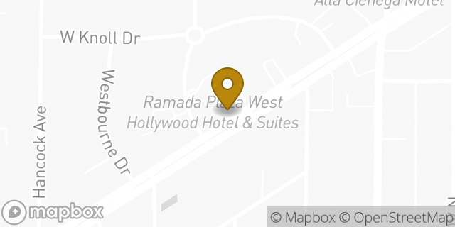 Map showing the location of Enterprise Rent-A-Car in West Hollywood, CA 90069