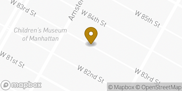Map showing the location of Hertz in New York, NY 10024