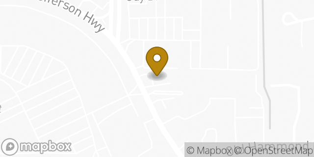 Map showing the location of Enterprise Rent-A-Car in Baton Rouge, LA 70806
