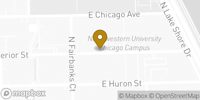 Map showing the location of Starbucks in Chicago, IL 60611