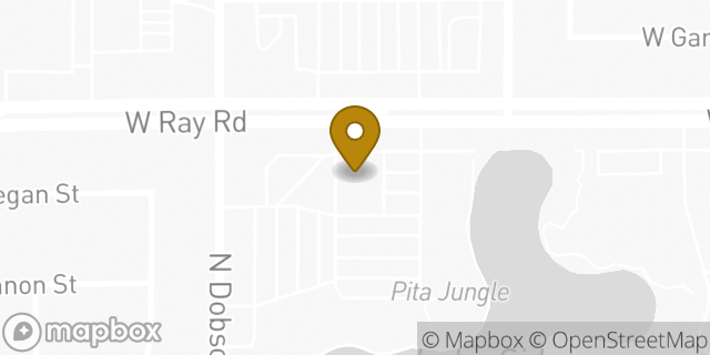 Map showing the location of Banner Urgent Care in Chandler, AZ 85224