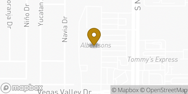 Map showing the location of Albertsons in Las Vegas, NV 89121