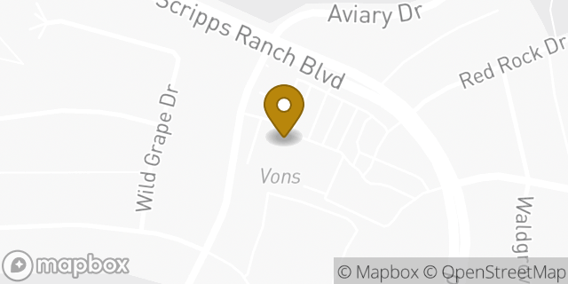 Map showing the location of Vons in San Diego, CA 92131