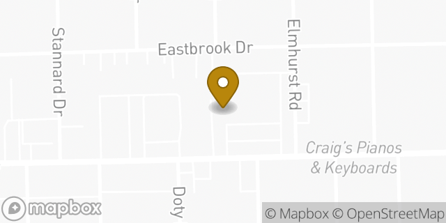 Map showing the location of Amazon Locker - Idelis in Toledo, OH 43613
