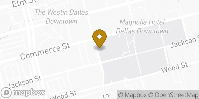 Map showing the location of Subway in Dallas, TX 75202