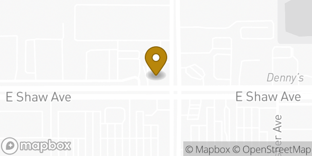 Map showing the location of Chase Bank in Fresno, CA 93710