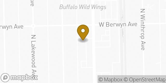 Map showing the location of Starbucks in Chicago, IL 60640