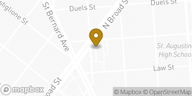 Map showing the location of McDonald's in New Orleans, LA 70119