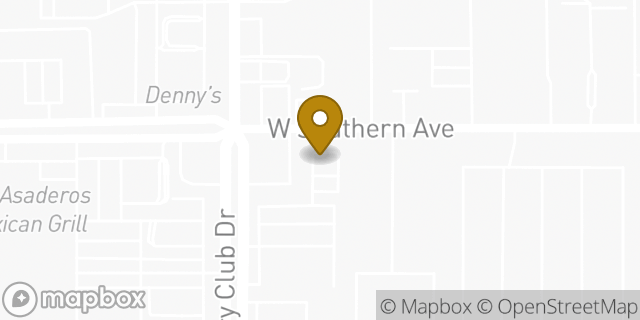 Map showing the location of Subway in Mesa, AZ 85210
