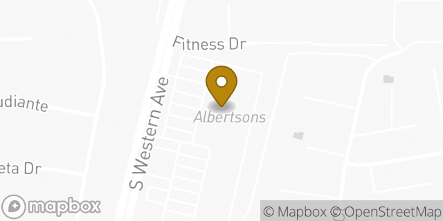 Map showing the location of Albertsons in San Pedro, CA 90732
