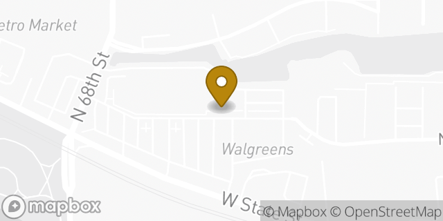 Map showing the location of The UPS Store in Milwaukee, WI 53213