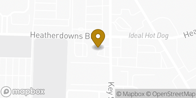 Map showing the location of Amazon Locker - Trixie in Toledo, OH 43614
