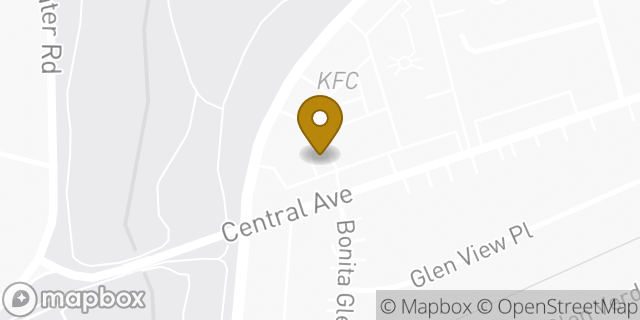 Map showing the location of Starbucks in Bonita, CA 91902