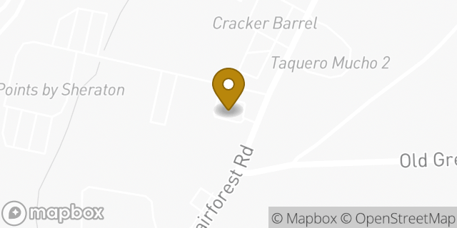 Map showing the location of Subway in Spartanburg, SC 29301