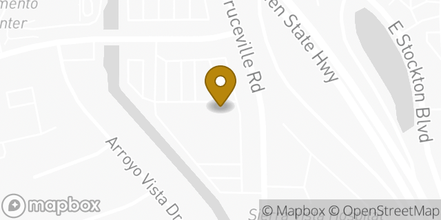 Map showing the location of Hearing Aid Center in Sacramento, CA 95823