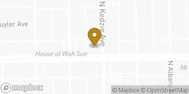 Map showing the location of Chase Bank in Chicago, IL 60618