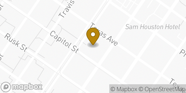 Map showing the location of WeWork 609 Main St in Houston, TX 77002
