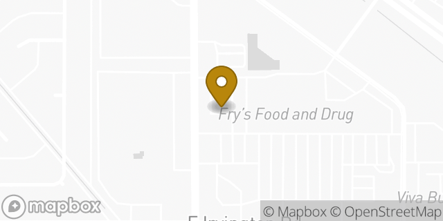 Map showing the location of Starbucks in Tucson, AZ 85714