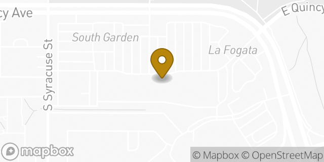Map showing the location of Subway in Denver, CO 80237