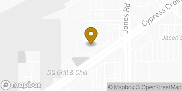 Map showing the location of Bank of America in Houston, TX 77065
