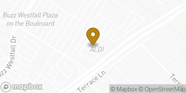 Map showing the location of Aldi in Jennings, MO 63136
