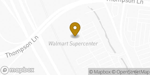 Map showing the location of Walmart in Nashville, TN 37204
