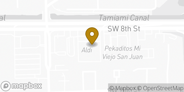Map showing the location of AutoZone Auto Parts in Miami, FL 33184