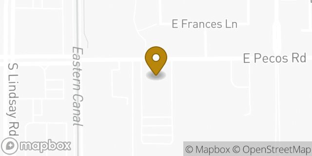 Map showing the location of The Church of Jesus Christ of Latter-day Saints in Gilbert, AZ 85295