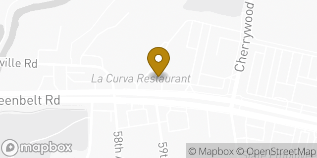 Map showing the location of Dunkin' in Greenbelt, MD 20770