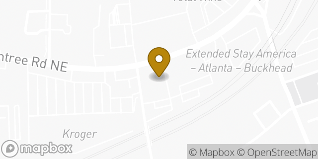 Map showing the location of Walgreens in Brookhaven, GA 30319