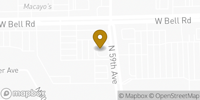 Map showing the location of McDonald's in Glendale, AZ 85306